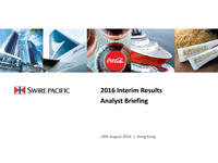 2016 Interim Results Analyst Briefing presentation