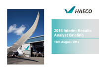 2016 Interim Results Analyst Briefing presentation
