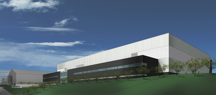 An artist’s impression of HAECO America’s fifth hangar at PTI Airport.
