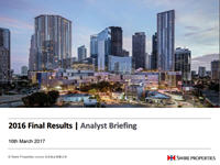 2016 Final Results Analyst Briefing presentation