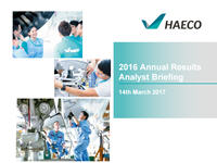 2016 Final Results Analyst Briefing presentation