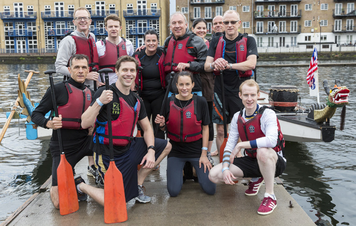 Back row (left to right): Neil Drury, Oliver Taylor, Finola Fennell, Philippe de Gentile-Williams, Louise Conroy, Julian Davies, Paul Henson. Front row: James E. Hughes-Hallett, Austin Ellis, Sarah Irving, Joe Ackland