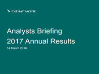 2017 Final Results Analyst Briefing presentation