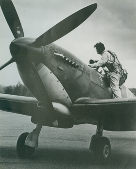 Supermarine Spitfire IX MH434, which Sir Adrian taught himself to fly in the late 1960s.