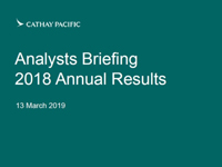 2018 Final Results Analyst Briefing presentation