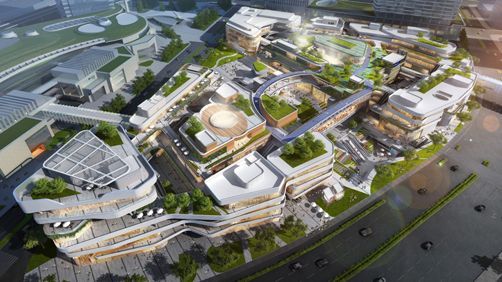 Taikoo Li Qiantan (computer rendering)