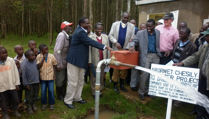 The commissioning of Arorwet Chesily Water Project, which benefits nearby households with safe water.