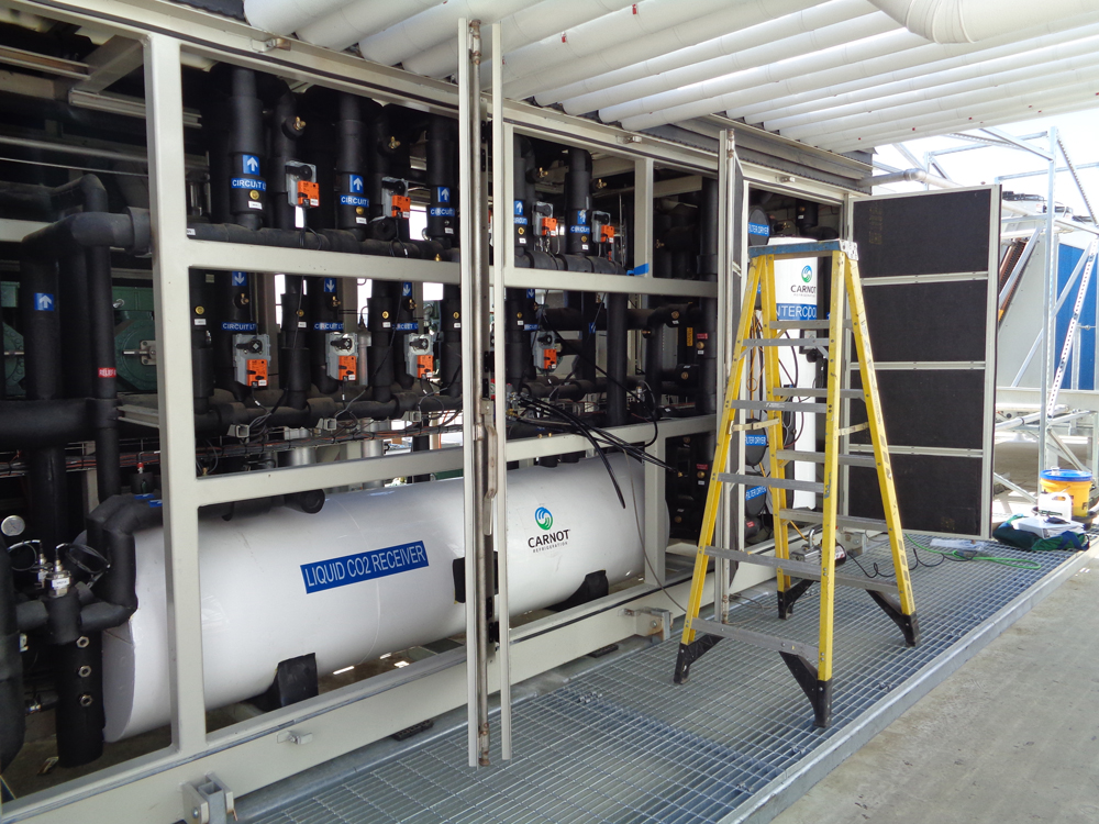 The Carnot refrigeration system at USCS Turlock North.