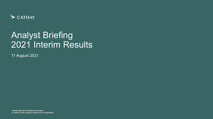 2021 Interim Result Analyst Briefing