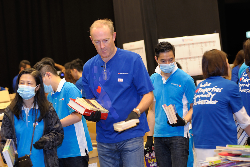 At the Community Ambassadors&rsquo; Books for Love charity sale in 2016.