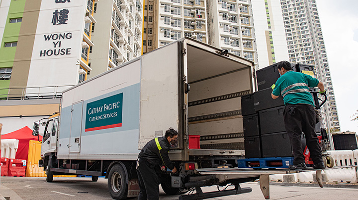 By early March, Cathay Pacific Catering Services had delivered over a million meals to 10 government quarantine sites in Hong Kong.