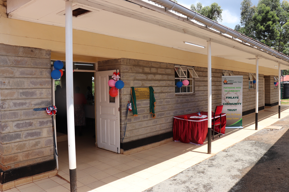 The laboratory at Sosiot Girls&rsquo; Secondary School.