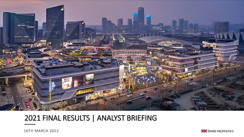 2021 Annual Results Analyst Briefing