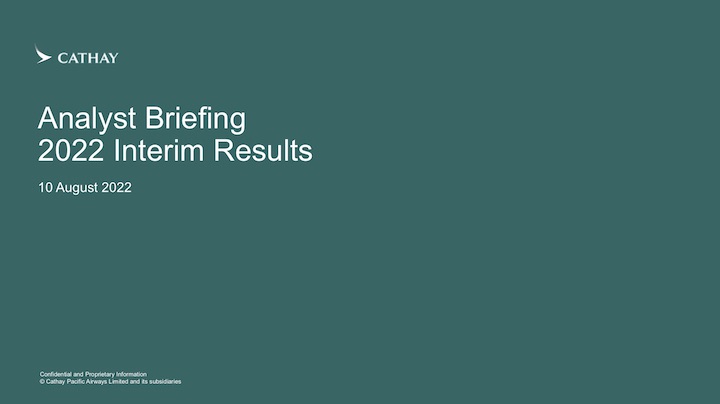 2022 Interim Results Analyst Briefing