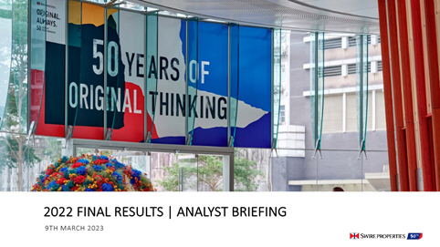 2022 Annual Results Analyst Briefing
