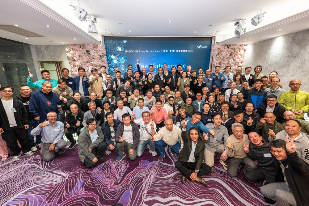 HAECO colleagues in Hong Kong.