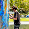 Live street art at Taikoo Park