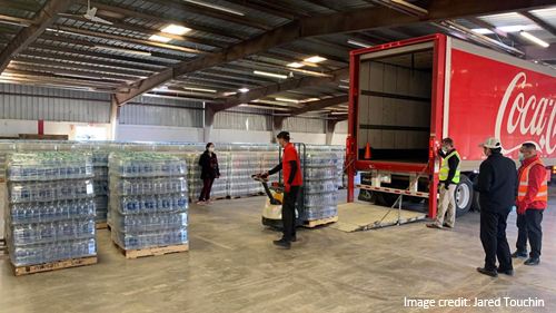 Swire Coca-Cola, USA facilitated the donation of bottled water to the Navajo Nation to combat the territory's water shortage during the coronavirus outbreak.