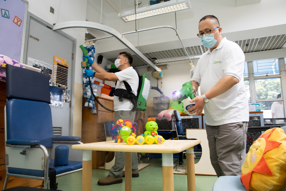 Haven of Hope Sunnyside School in Tseung Kwan O is among one of the SEN schools with boarding services that is sanitised with antiviral coating spray.