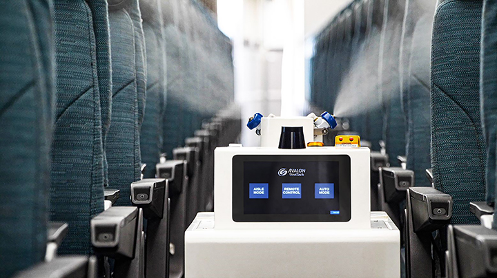 Robot technology aids cabin disinfection