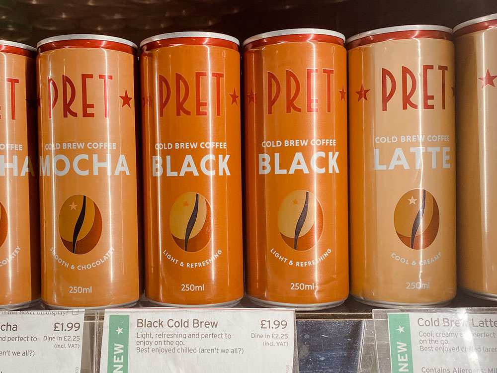 Finlays launches cold brew coffee through Pret A Manger