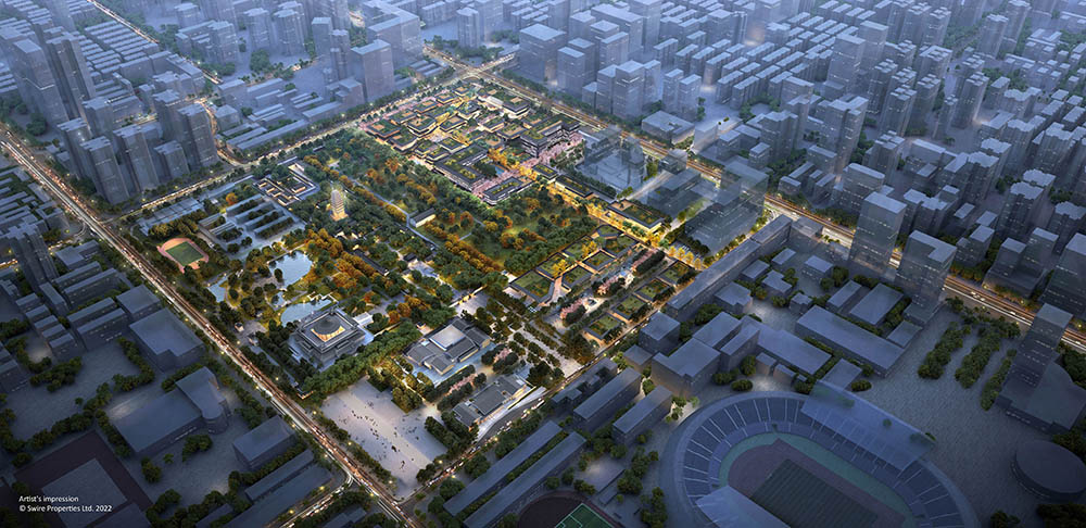 A computer rendering of Taikoo Li Xi’an.
