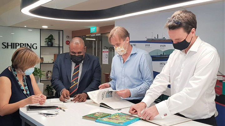 Swire Shipping champions PNG book drive