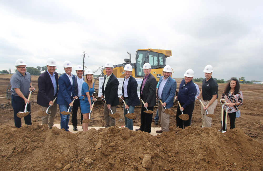 The USCS team at the groundbreaking ceremony.