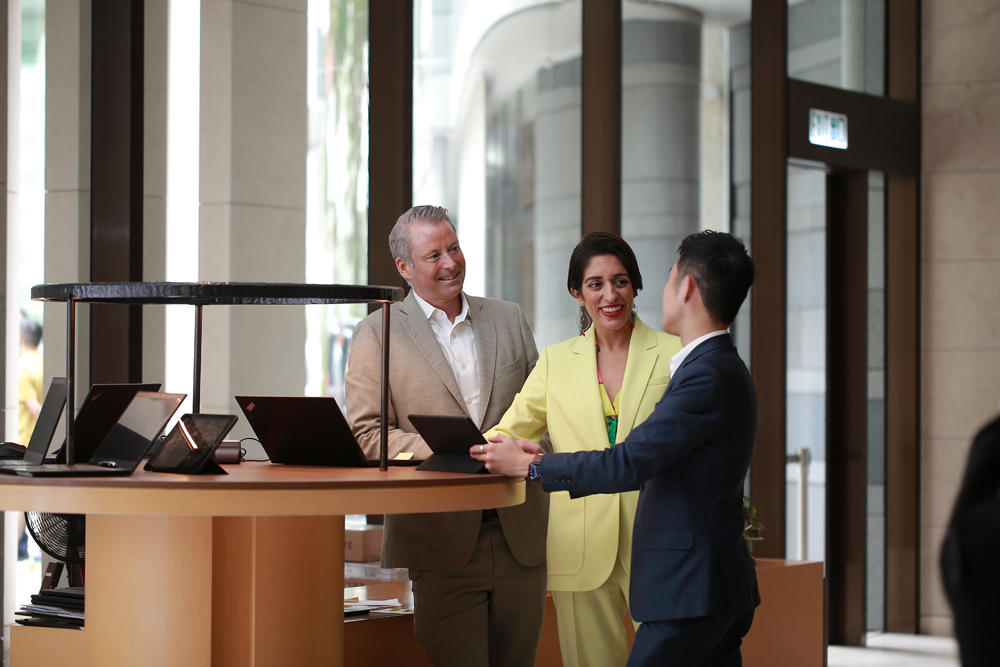 Kristina likes to be on the floor and spends the day meeting with guests, partners, and the team.