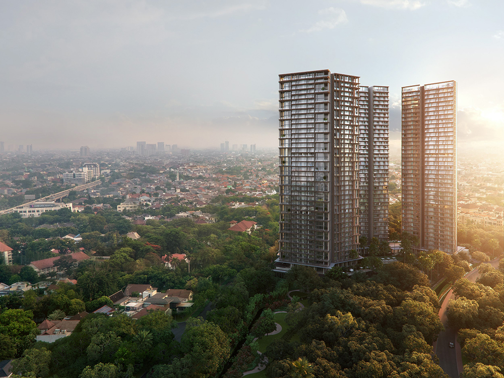 Luxury residential project in Indonesia tops out
