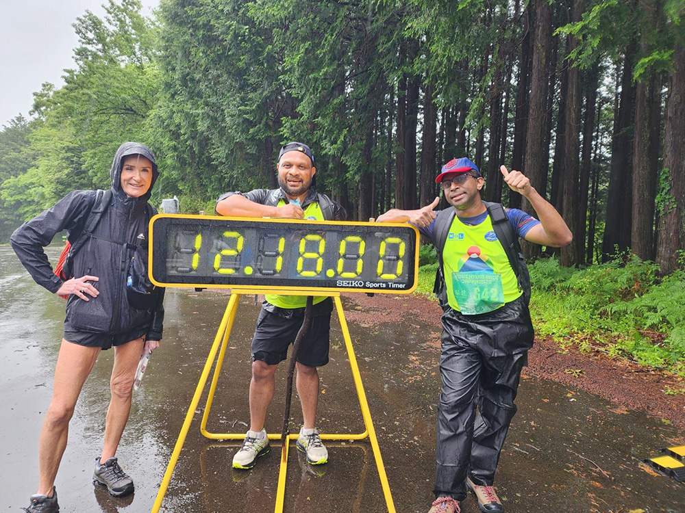 Members of the Team Humility celebrate their racing record.