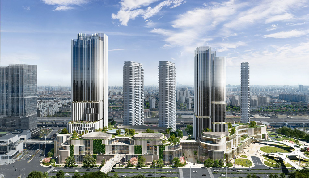One and Two Qiantan Place form part of the dynamic Taikoo Li Qiantan mixed-use development.