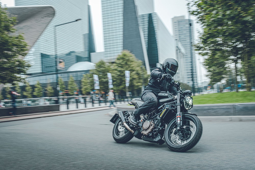A Husqvarna motorbike.