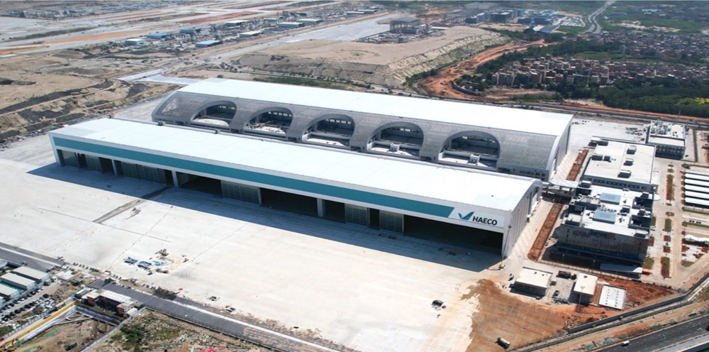 The new facility is the world’s largest single-span hangar.