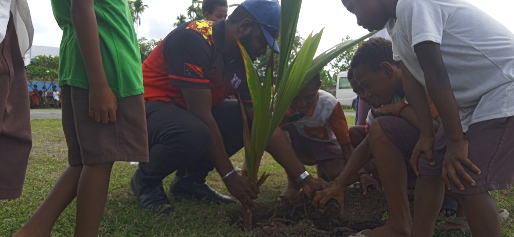 Students get hands-on as they learn about biodiversity and a range of other environmental issues.