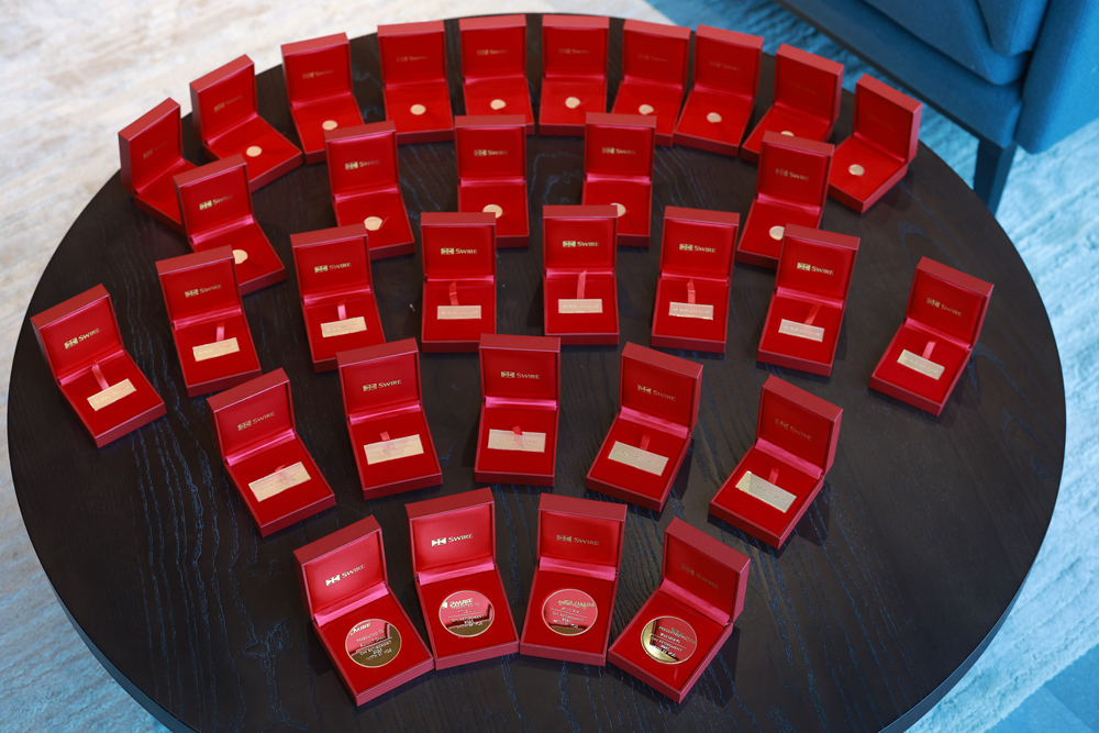 The awards were presented to 33 recipients for their long service.
