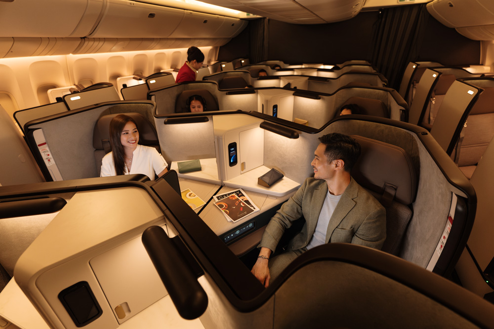 Cathay was named “World’s Best Business Class” for its Aria Suite cabins (pictured).