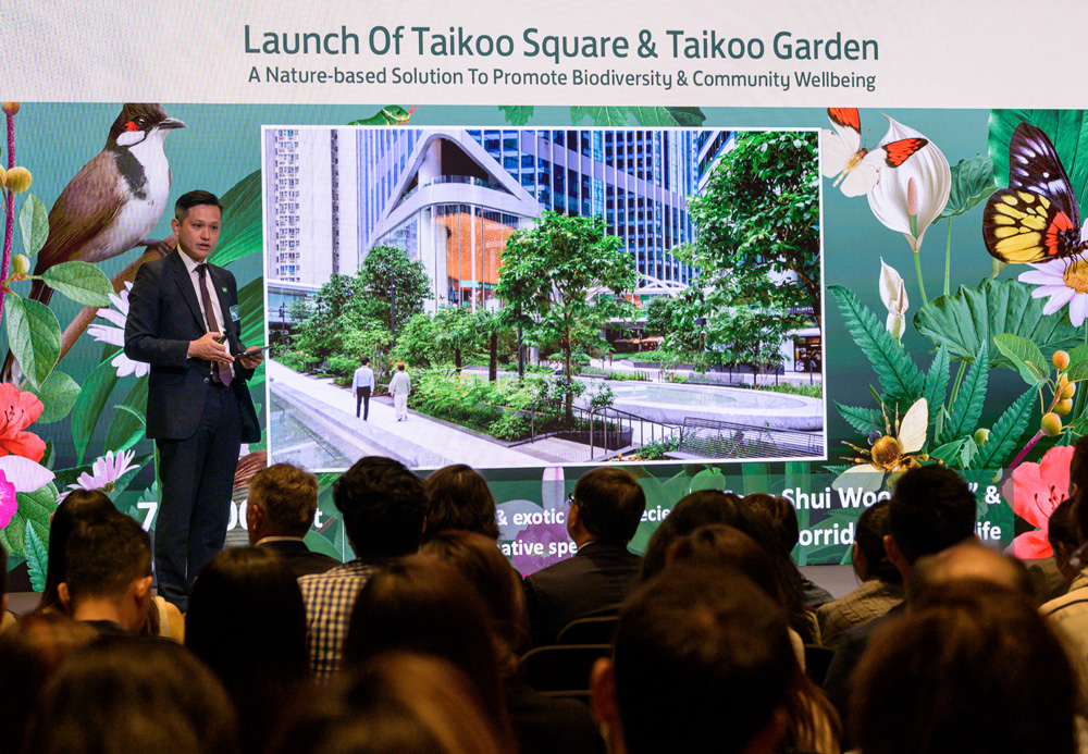 Taikoo Square and Taikoo Garden, located at Taikoo Place in Hong Kong, have been designed to boost urban biodiversity.